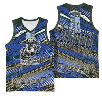 Montford Point Marines 1940s Est Basketball Jersey The Right To Fight 20000 Military Camouflage Art