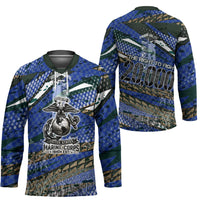 Montford Point Marines 1940s Est Hockey Jersey The Right To Fight 20000 Military Camouflage Art