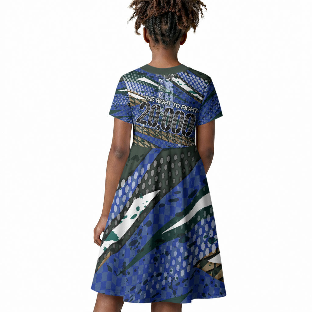 Montford Point Marines 1940s Est Kid Short Sleeve Dress The Right To Fight 20000 Military Camouflage Art