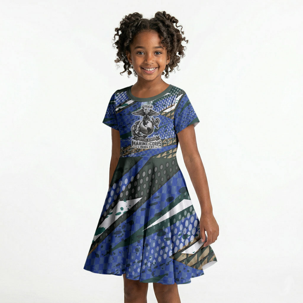 Montford Point Marines 1940s Est Kid Short Sleeve Dress The Right To Fight 20000 Military Camouflage Art