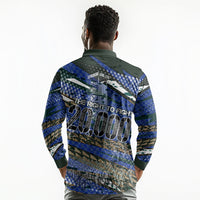 Montford Point Marines 1940s Est Long Sleeve Polo Shirt The Right To Fight 20000 Military Camouflage Art