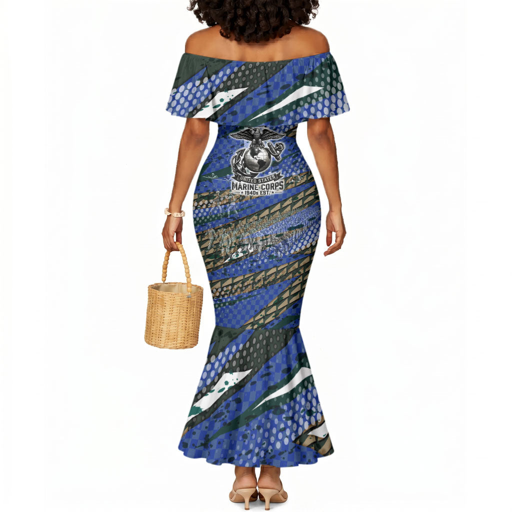 Montford Point Marines 1940s Est Mermaid Dress The Right To Fight 20000 Military Camouflage Art