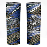 Montford Point Marines 1940s Est Skinny Tumbler The Right To Fight 20000 Military Camouflage Art