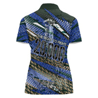 Montford Point Marines 1940s Est Women Polo Shirt The Right To Fight 20000 Military Camouflage Art