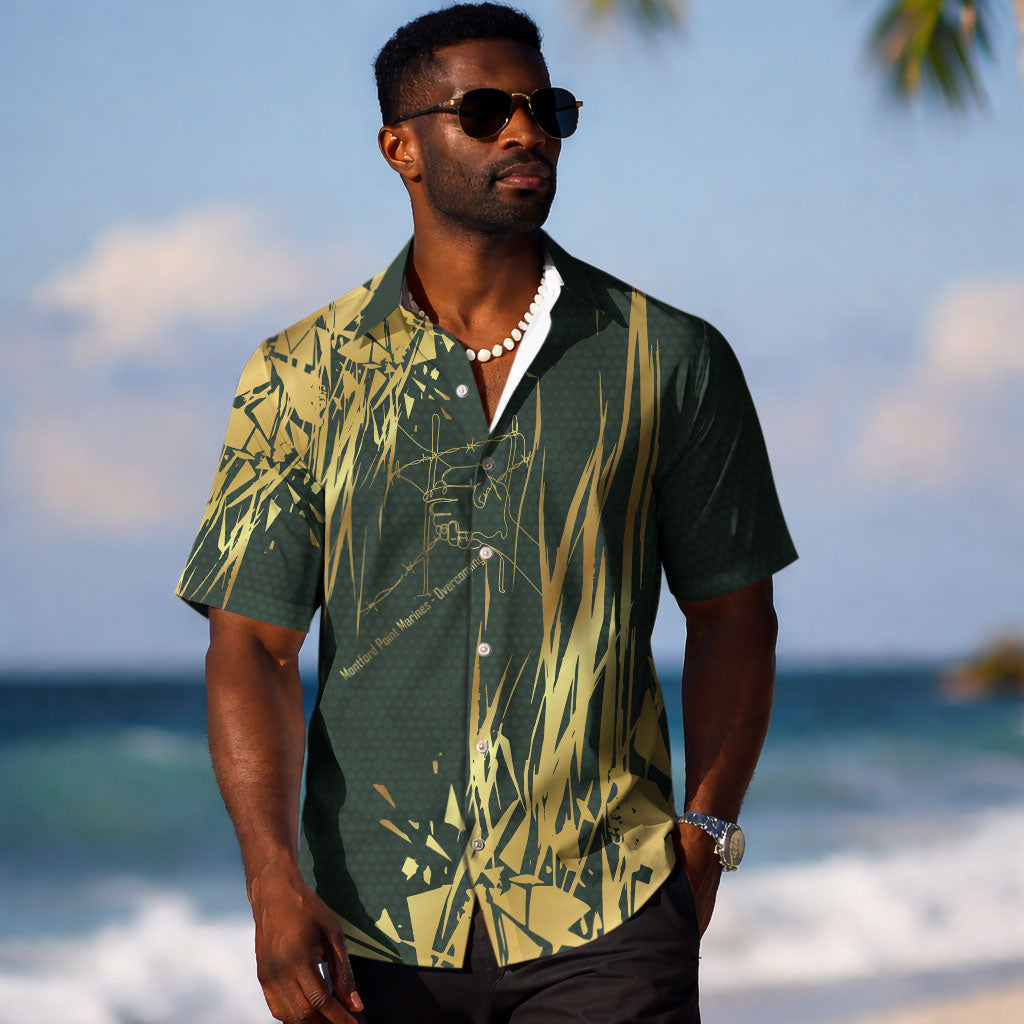 Montford Point Marines Overcoming Hawaiian Shirt Military History Camouflage Art