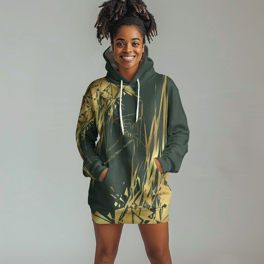 Montford Point Marines Overcoming Hoodie Dress Military History Camouflage Art