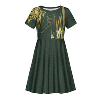 Montford Point Marines Overcoming Kid Short Sleeve Dress Military History Camouflage Art