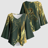 Montford Point Marines Overcoming Kimono Sleeve Blouse Military History Camouflage Art