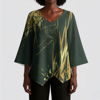 Montford Point Marines Overcoming Kimono Sleeve Blouse Military History Camouflage Art