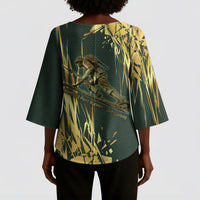 Montford Point Marines Overcoming Kimono Sleeve Blouse Military History Camouflage Art