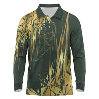 Montford Point Marines Overcoming Long Sleeve Polo Shirt Military History Camouflage Art