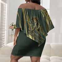 Montford Point Marines Overcoming Off Shoulder Short Dress Military History Camouflage Art
