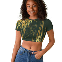 Montford Point Marines Overcoming Raglan Cropped T shirt Military History Camouflage Art