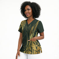 Montford Point Marines Overcoming Scrub Top Military History Camouflage Art