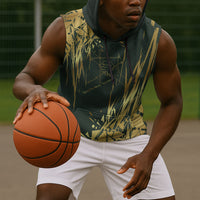 Montford Point Marines Overcoming Sleeveless Hoodie Military History Camouflage Art