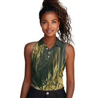 Montford Point Marines Overcoming Women Sleeveless Polo Shirt Military History Camouflage Art