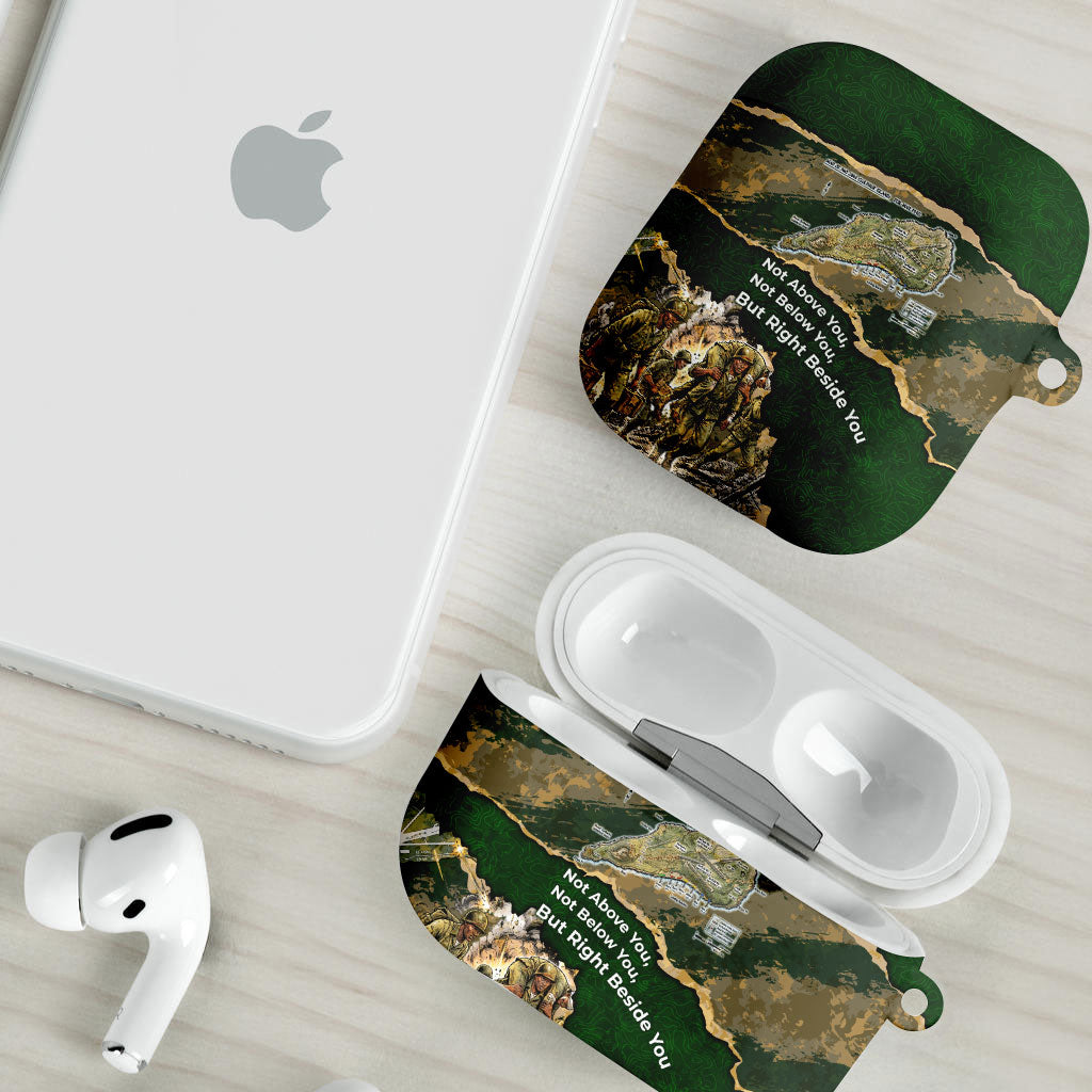 Montford Point Marines Not Above You AirPods Case Iwo Jima Military Map Camouflage Vintage Art