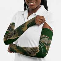 Montford Point Marines Not Above You Arm Sleeves Iwo Jima Military Map Camouflage Vintage Art