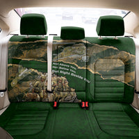 Montford Point Marines Not Above You Back Car Seat Cover Iwo Jima Military Map Camouflage Vintage Art