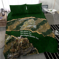 Montford Point Marines Not Above You Bedding Set Iwo Jima Military Map Camouflage Vintage Art