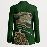 Montford Point Marines Not Above You Blazer Iwo Jima Military Map Camouflage Vintage Art