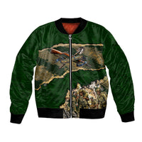 Montford Point Marines Not Above You Bomber Jacket Iwo Jima Military Map Camouflage Vintage Art
