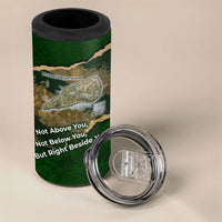 Montford Point Marines Not Above You 4 in 1 Can Cooler Tumbler Iwo Jima Military Map Camouflage Vintage Art