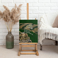 Montford Point Marines Not Above You Canvas Wall Art Iwo Jima Military Map Camouflage Vintage Art