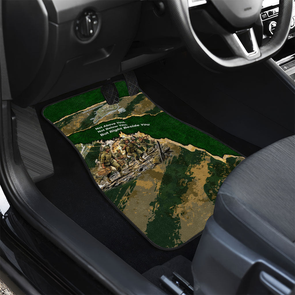Montford Point Marines Not Above You Car Mats Iwo Jima Military Map Camouflage Vintage Art