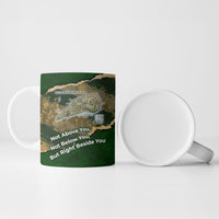 Montford Point Marines Not Above You Ceramic Mug Iwo Jima Military Map Camouflage Vintage Art