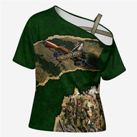 Montford Point Marines Not Above You Cross Shoulder Shirt Iwo Jima Military Map Camouflage Vintage Art
