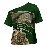 Montford Point Marines Not Above You Cross Shoulder Shirt Iwo Jima Military Map Camouflage Vintage Art