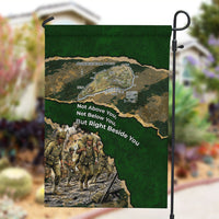 Montford Point Marines Not Above You Garden Flag Iwo Jima Military Map Camouflage Vintage Art