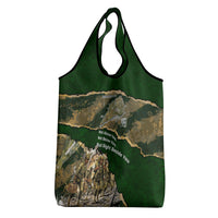Montford Point Marines Not Above You Grocery Bag Iwo Jima Military Map Camouflage Vintage Art