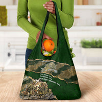 Montford Point Marines Not Above You Grocery Bag Iwo Jima Military Map Camouflage Vintage Art