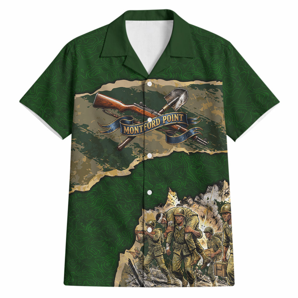 Montford Point Marines Not Above You Hawaiian Shirt Iwo Jima Military Map Camouflage Vintage Art