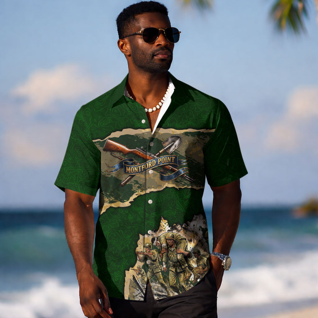Montford Point Marines Not Above You Hawaiian Shirt Iwo Jima Military Map Camouflage Vintage Art