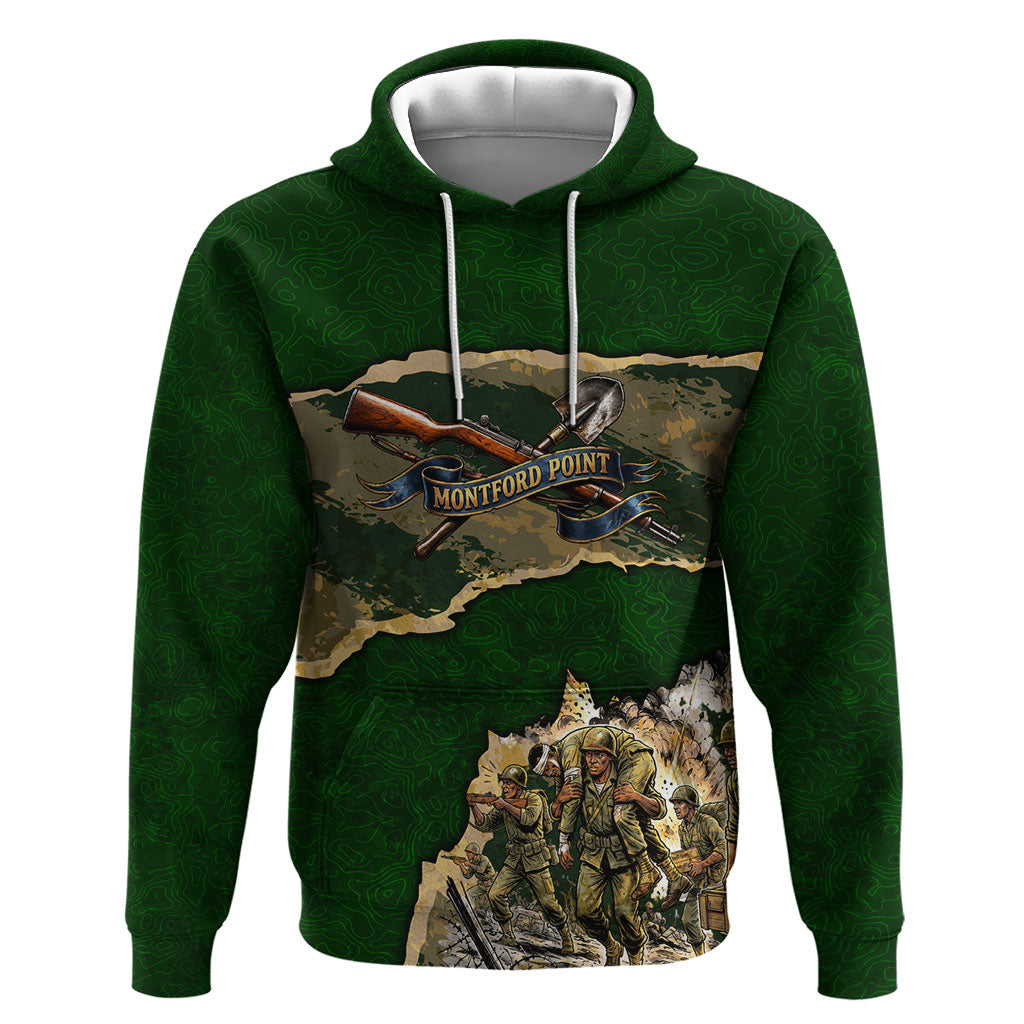 Montford Point Marines Not Above You Hoodie Iwo Jima Military Map Camouflage Vintage Art