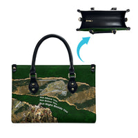 Montford Point Marines Not Above You Leather Bag Iwo Jima Military Map Camouflage Vintage Art