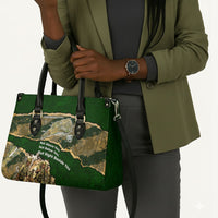 Montford Point Marines Not Above You Leather Bag Iwo Jima Military Map Camouflage Vintage Art
