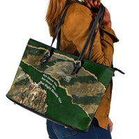 Montford Point Marines Not Above You Leather Tote Bag Iwo Jima Military Map Camouflage Vintage Art