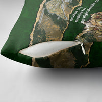 Montford Point Marines Not Above You Pillow Cover Iwo Jima Military Map Camouflage Vintage Art