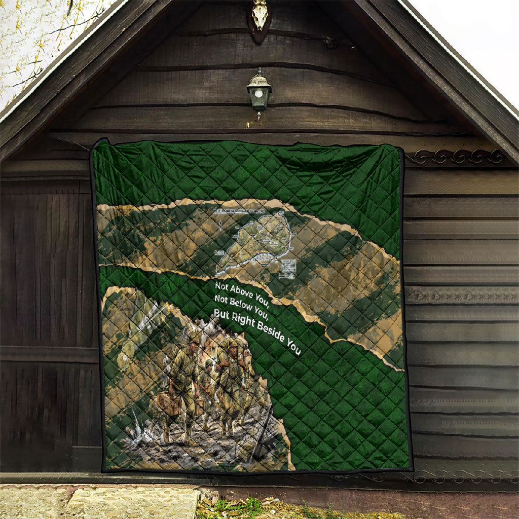 Montford Point Marines Not Above You Quilt Iwo Jima Military Map Camouflage Vintage Art