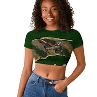 Montford Point Marines Not Above You Raglan Cropped T shirt Iwo Jima Military Map Camouflage Vintage Art