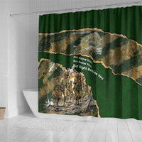 Montford Point Marines Not Above You Shower Curtain Iwo Jima Military Map Camouflage Vintage Art