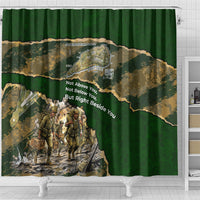 Montford Point Marines Not Above You Shower Curtain Iwo Jima Military Map Camouflage Vintage Art