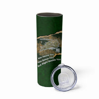 Montford Point Marines Not Above You Skinny Tumbler Iwo Jima Military Map Camouflage Vintage Art