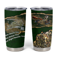 Montford Point Marines Not Above You Tumbler Cup Iwo Jima Military Map Camouflage Vintage Art