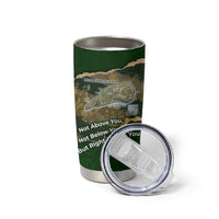 Montford Point Marines Not Above You Tumbler Cup Iwo Jima Military Map Camouflage Vintage Art