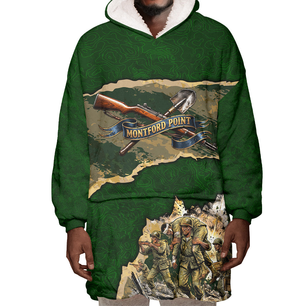 Montford Point Marines Not Above You Wearable Blanket Hoodie Iwo Jima Military Map Camouflage Vintage Art